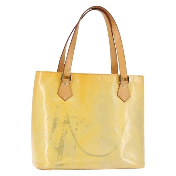 LOUIS VUITTON Monogram Vernis Houston Hand Bag Gris M91053 - Picture 1 of 12